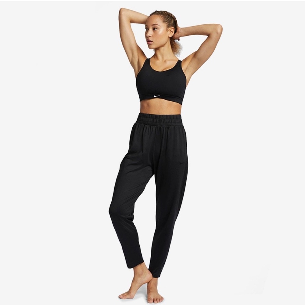 Nike Black High-Waist Track Pants